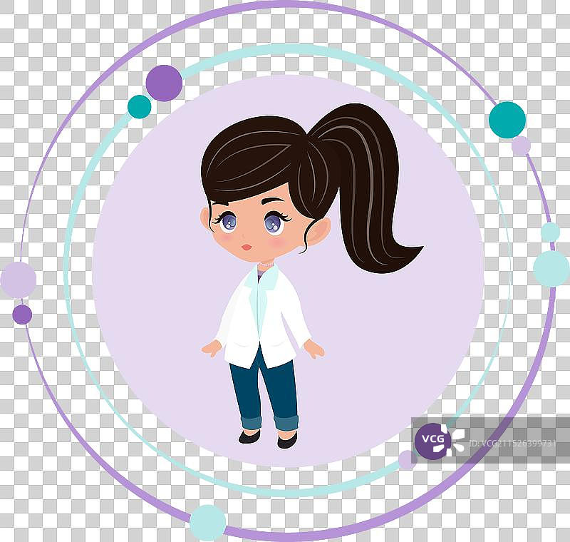 女物理学家图标图片素材
