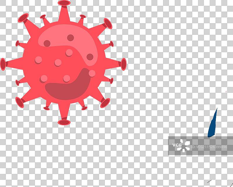 使用药物或疫苗消除病毒的男人图片素材