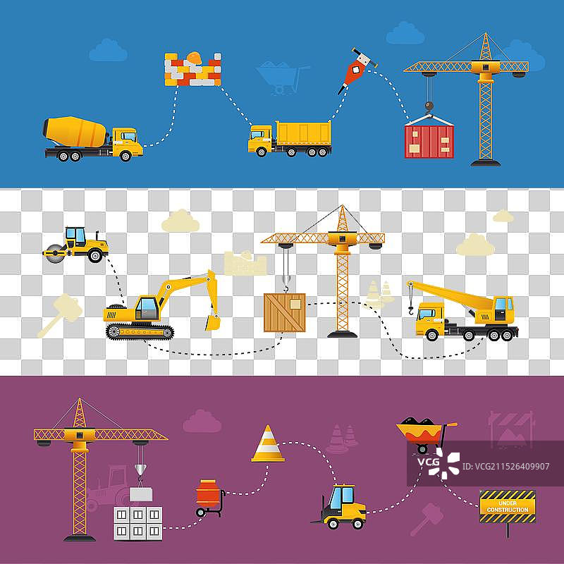 建筑过程banner图片素材