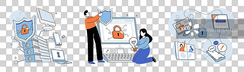 网络安全技术进步图片素材