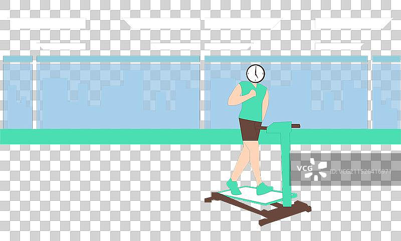 男人在健身房锻炼图片素材