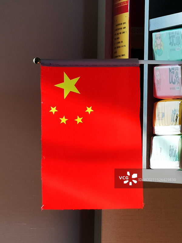 国庆小红旗手摇红旗五星红旗道具旗图片素材