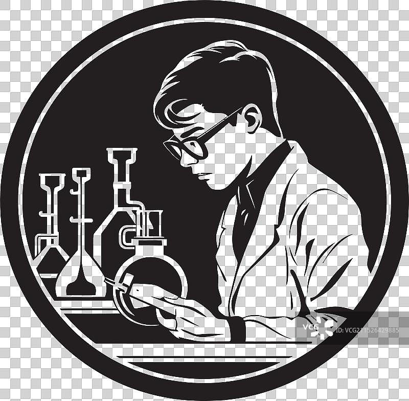 擅长图形设计的实验室技术员图片素材