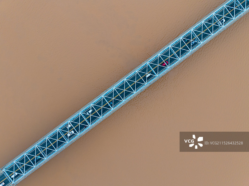 俯瞰滨州黄河大桥图片素材