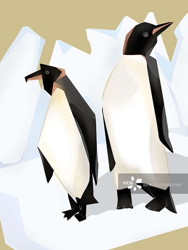 动物企鹅插画图片素材