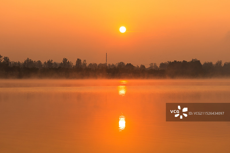 滹沱河风光图片素材