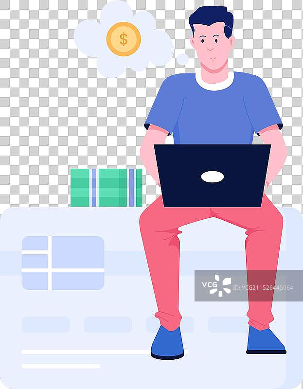 货币思考图片素材