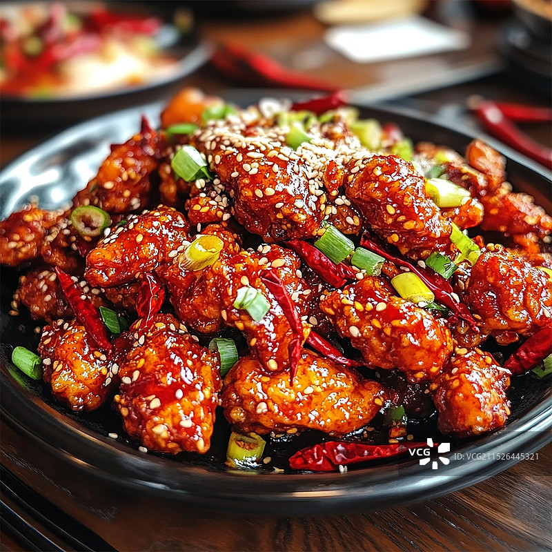 美味的辣子鸡图片素材