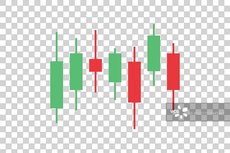 交易K线图表设计图标图片素材