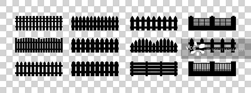 栅栏模板元素图标集图片素材
