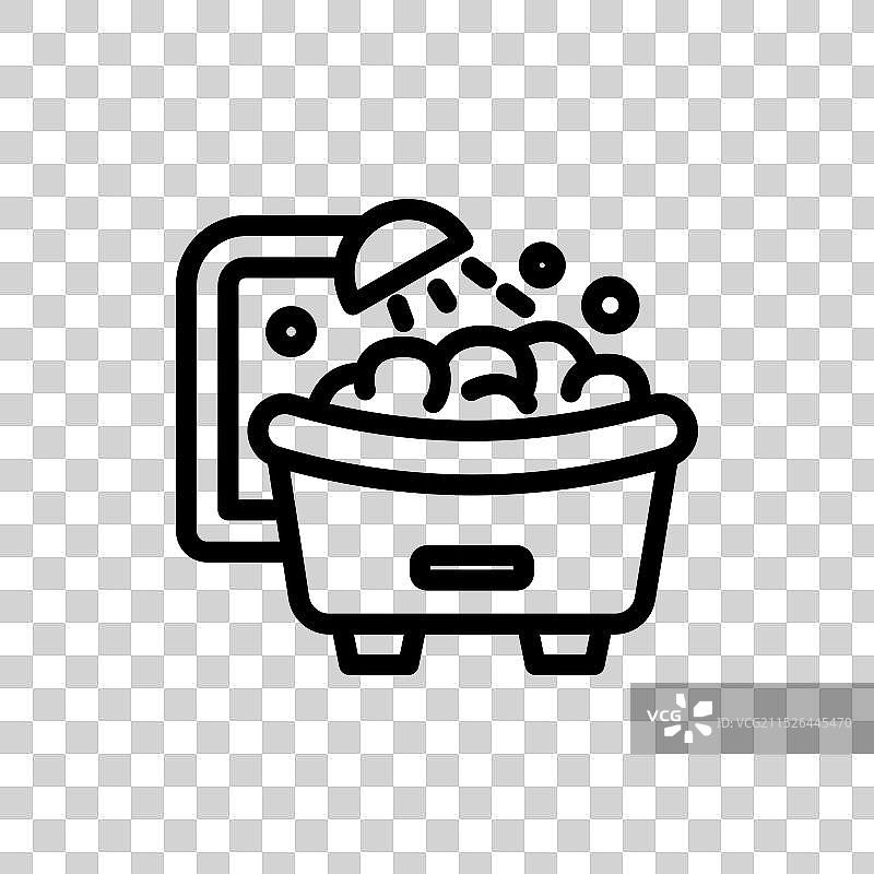 浴缸图标设计图片素材