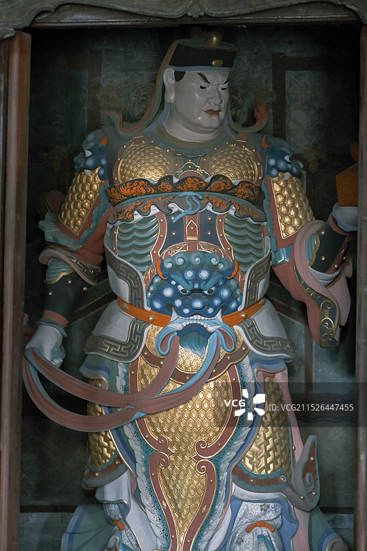 大同关帝庙泥塑图片素材