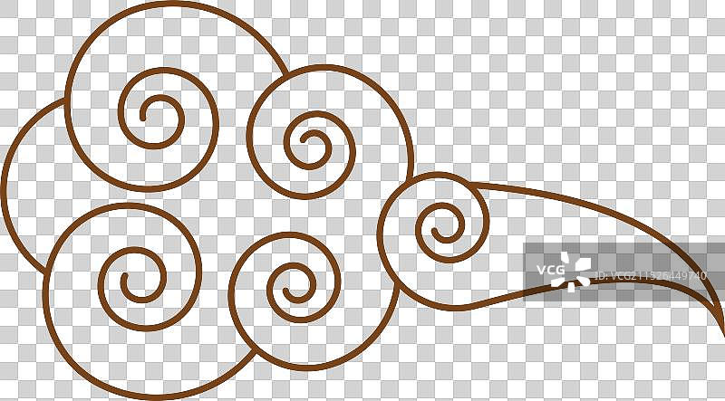 中式祥云纹样图片素材