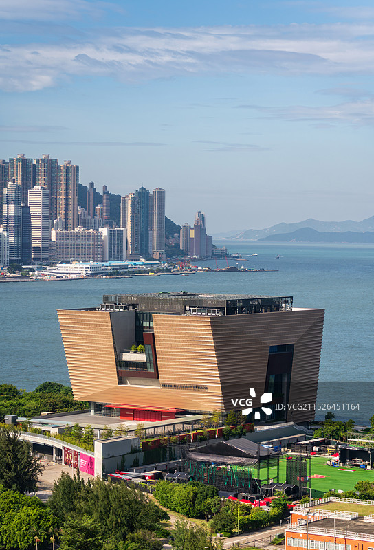 香港故宫文化博物馆 西九龙文化区 维多利亚港图片素材