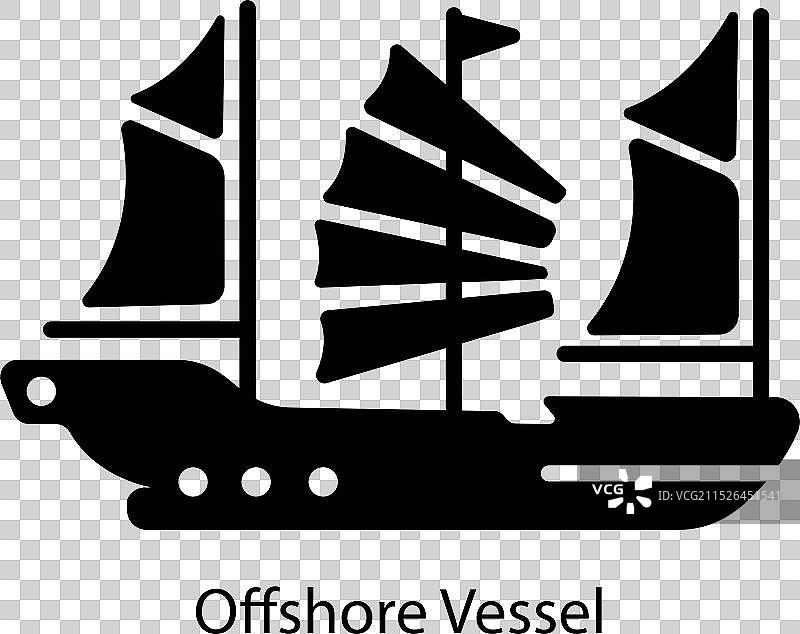 海上作业船图片素材