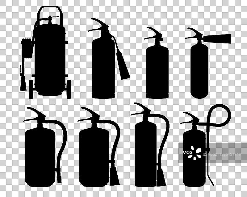 灭火器图标合集图片素材