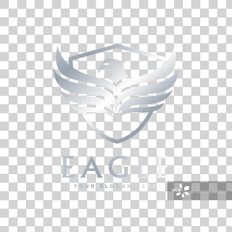 老鹰盾牌标志设计图片素材