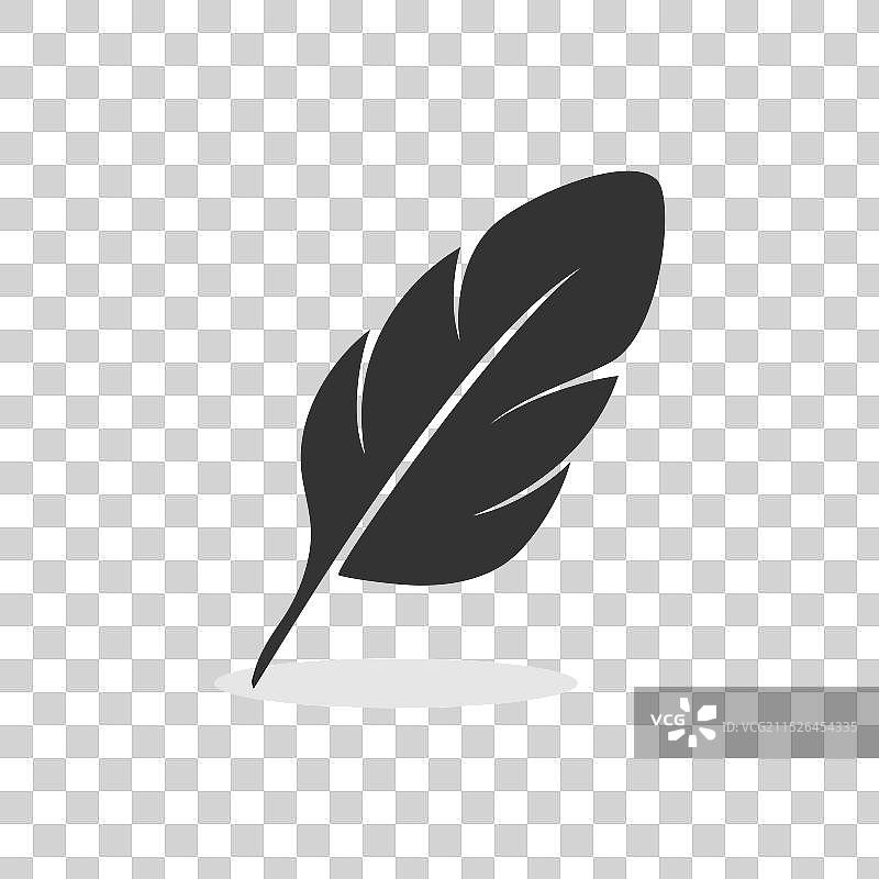 羽毛图标图片素材