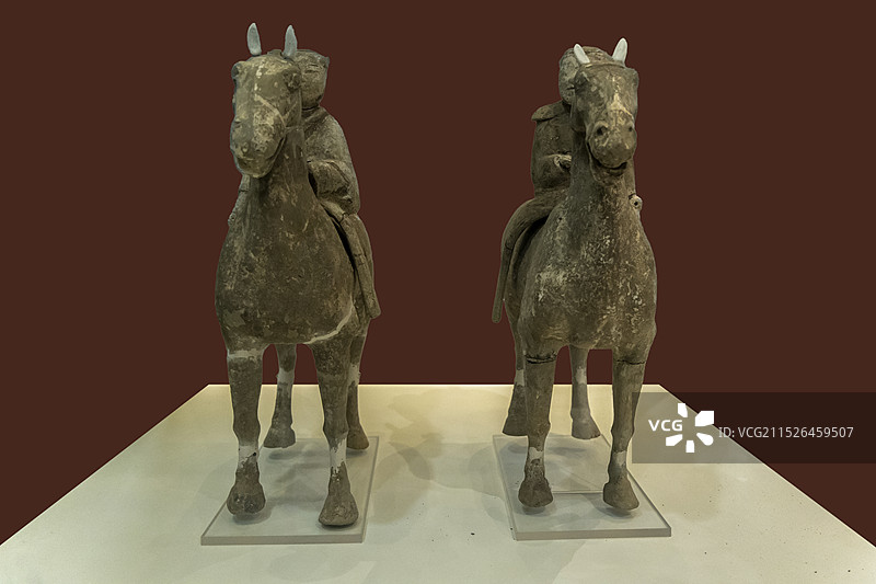 山东省淄博市齐文化博物院“齐文化历史陈列”展：临淄山王庄汉代兵马俑坑—2007年12月发掘图片素材