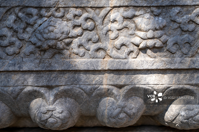 传统古建筑石雕艺术——北京艺术博物馆（万寿寺）图片素材