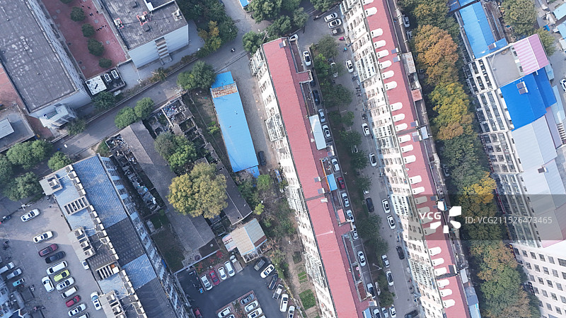 航拍唐山迁安市千亿县城市全景图片素材