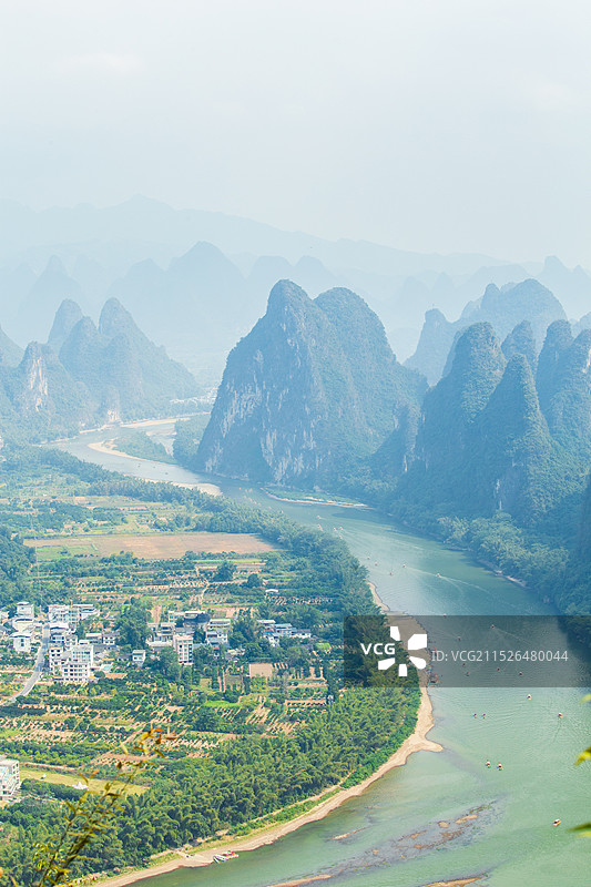 桂林阳朔漓江第一湾图片素材