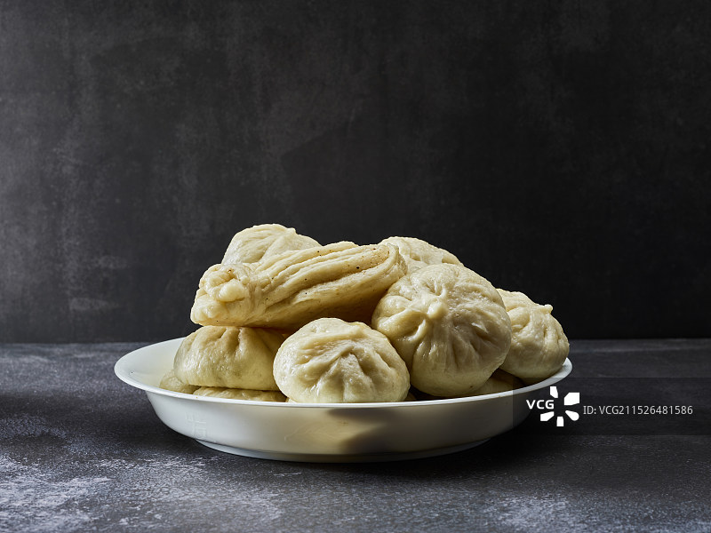 手工包子花卷五香花卷图片素材