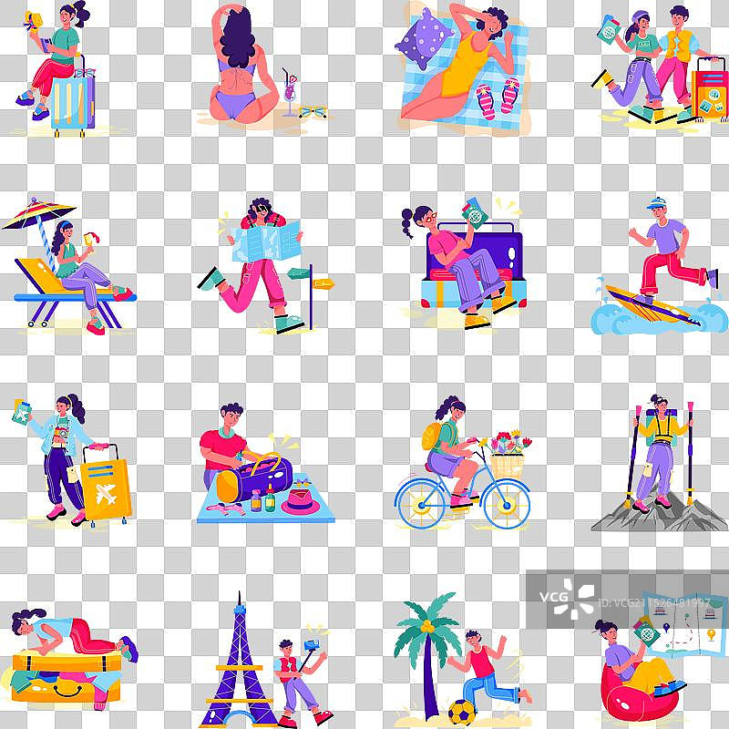 节日扁平风格合集图片素材