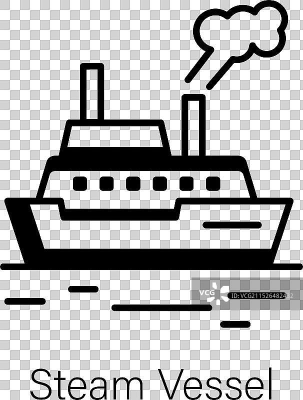 蒸汽船图片素材