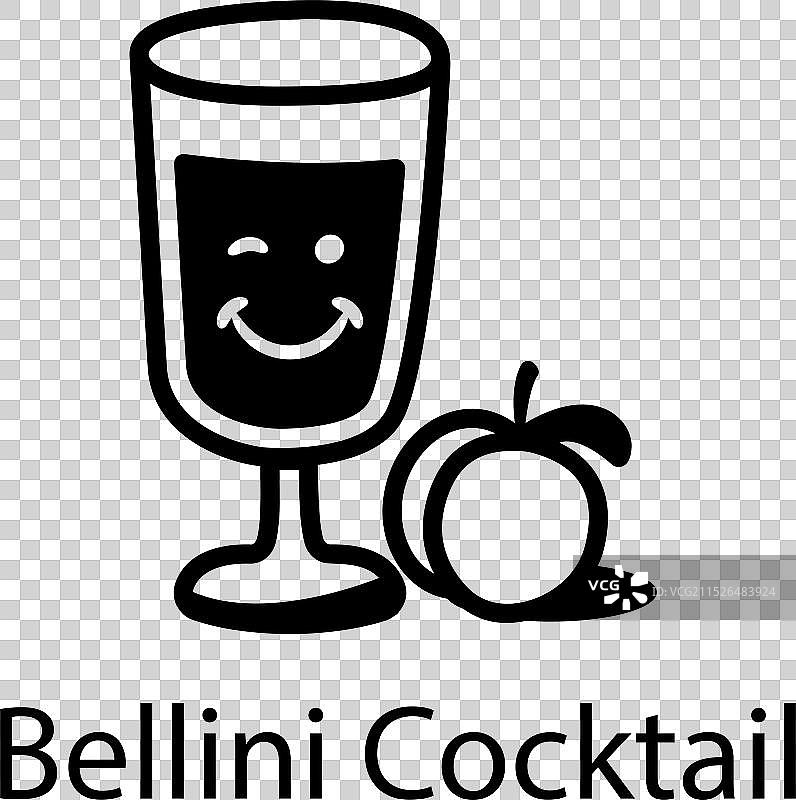 贝里尼鸡尾酒图片素材