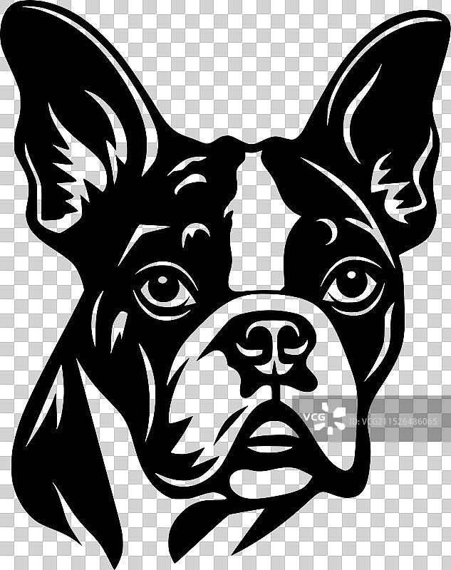 波士顿梗犬高品质Logo图片素材