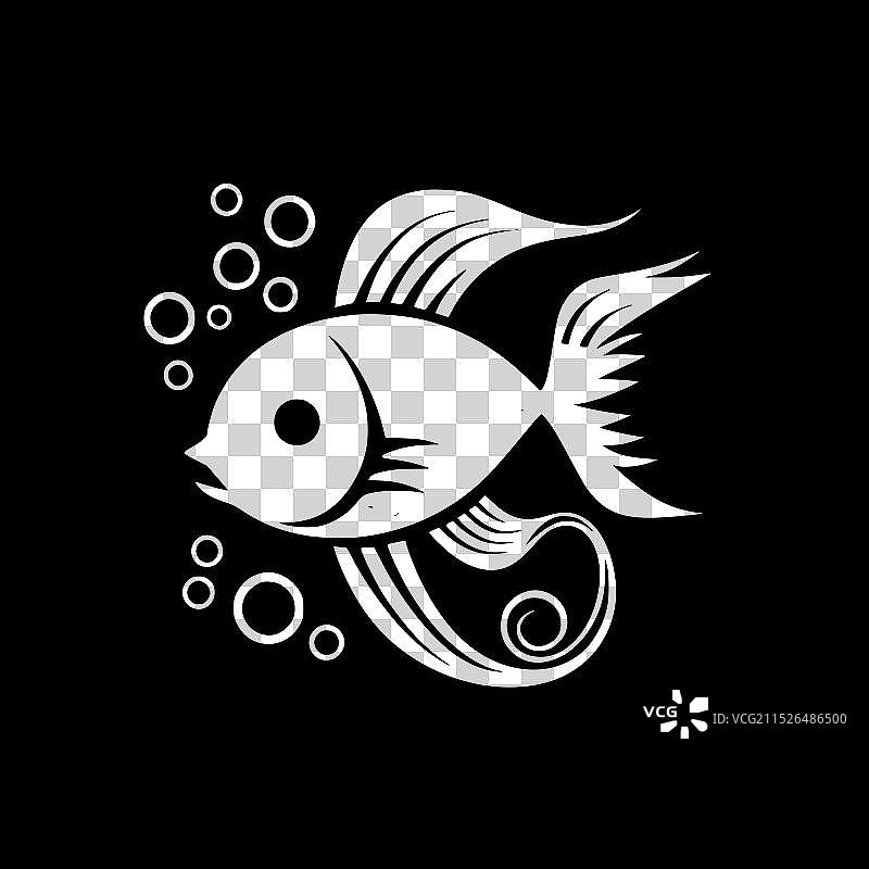 高品质小丑鱼logo - 适用于T恤图片素材