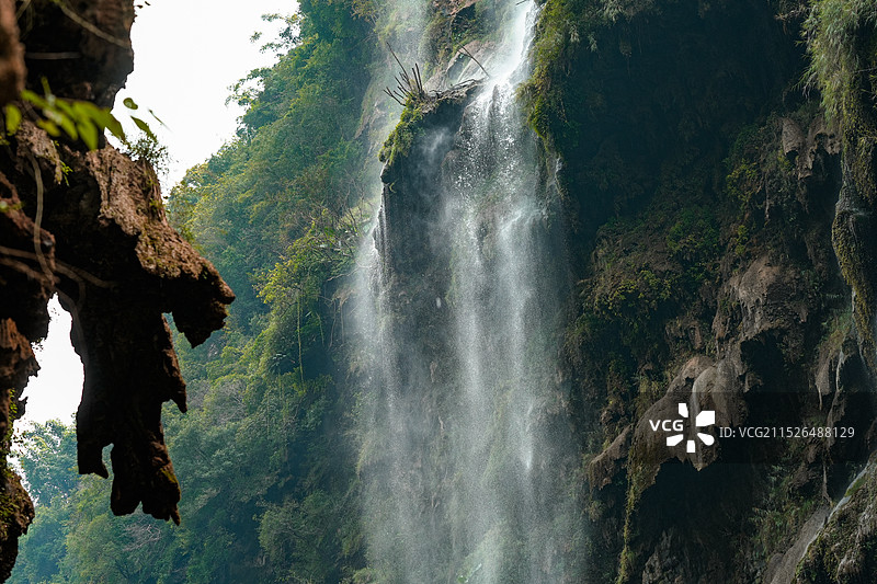 马岭河峡谷景区风光图片素材