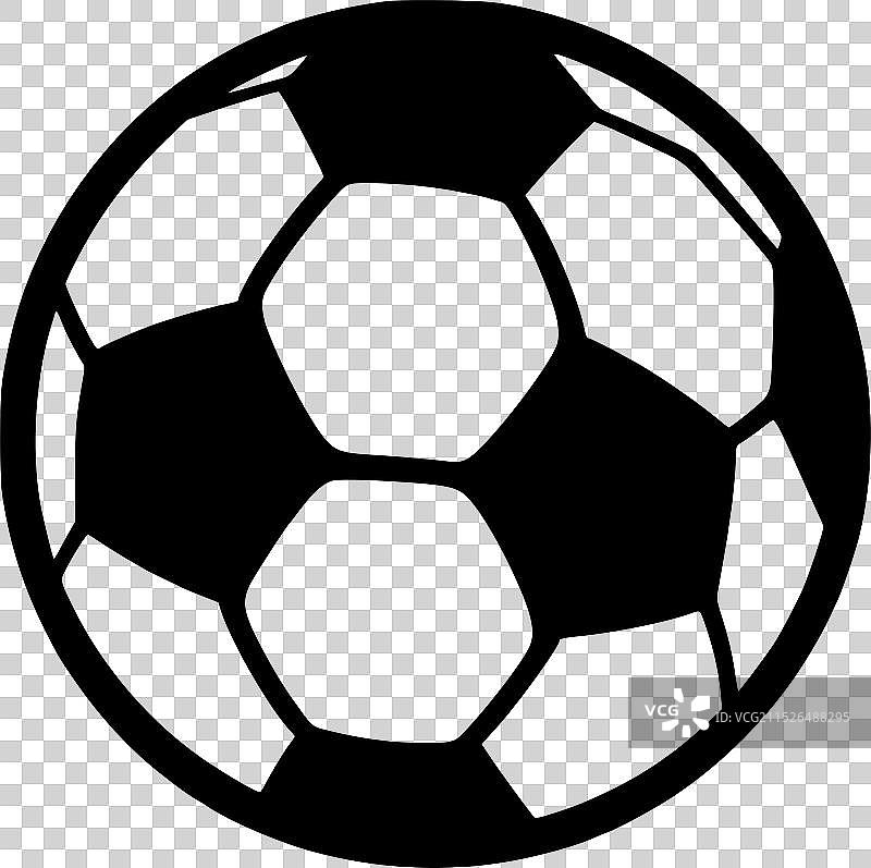 极简扁平足球标志图片素材