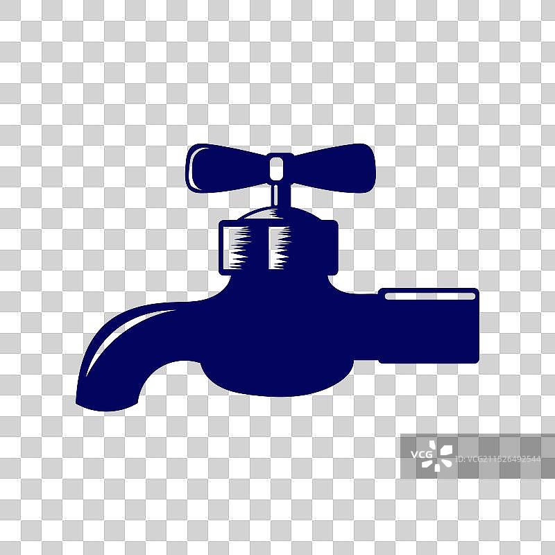 用于管道的钢或塑料水龙头图片素材