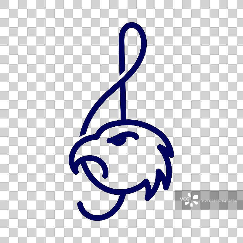 简约音乐符号老鹰标志图片素材