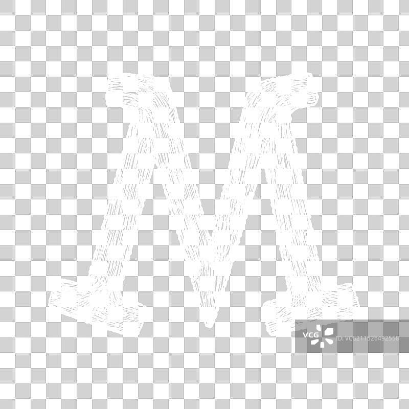 手绘粉笔纹理字母表图片素材