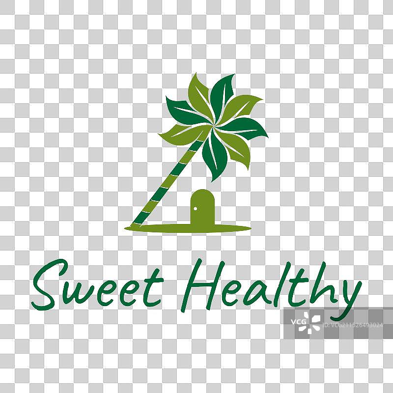 健康简约扁平风格logo设计图片素材