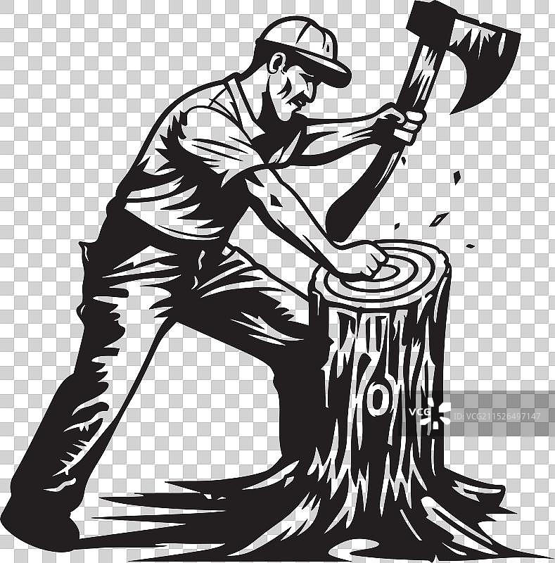 伐木工传奇标志性符号森林狂怒图片素材