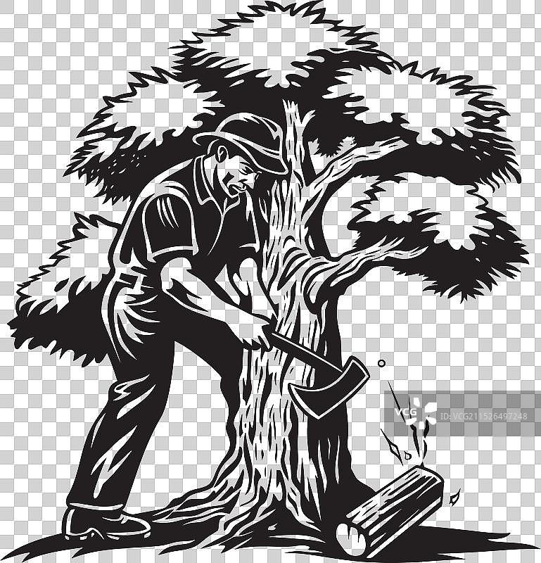 伐木工人大师Logo设计图片素材