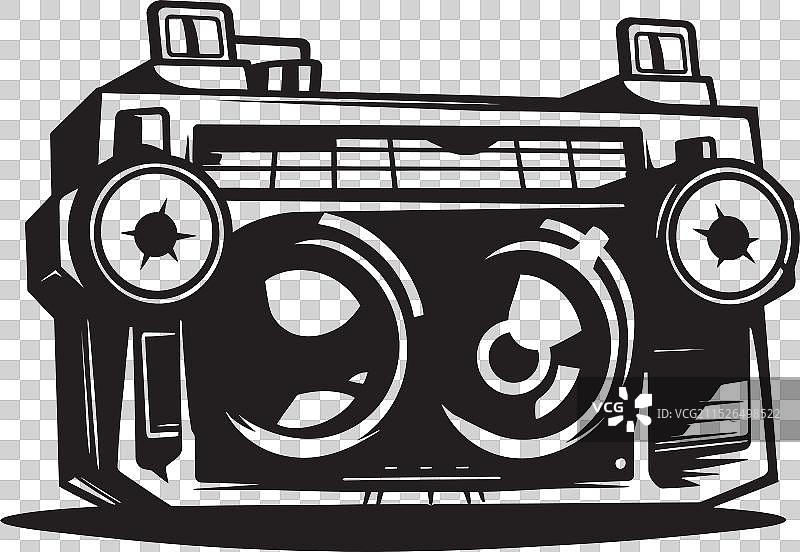 声波哨兵图标设计吉祥物旋律图片素材