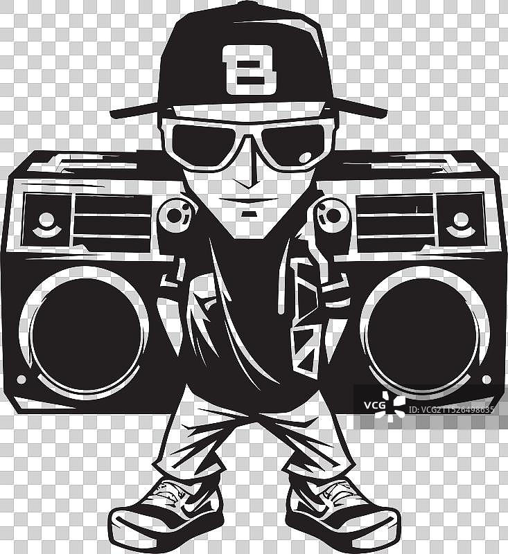 声波哨兵黑色标志设计图片素材