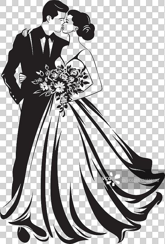 永恒的婚姻纽带黑色Logo设计图片素材