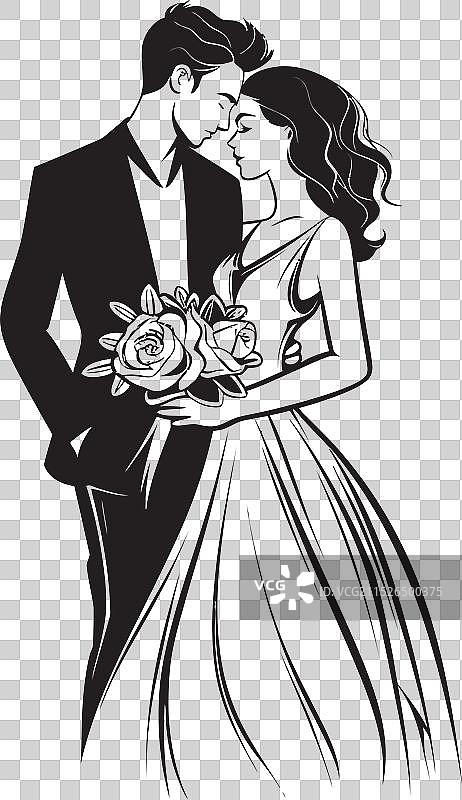 永恒和谐黑色标志，婚姻幸福图片素材