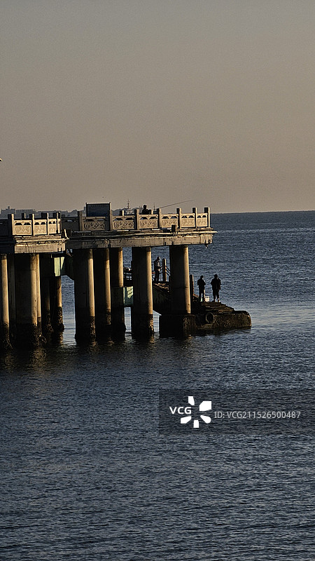 海钓光影图片素材