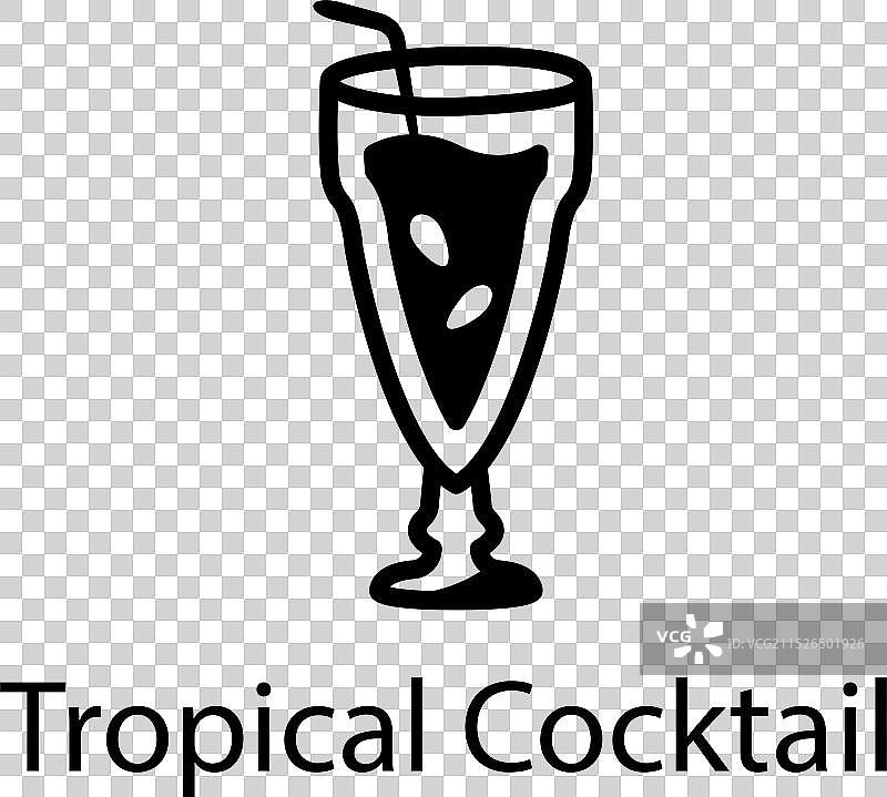 热带鸡尾酒图片素材