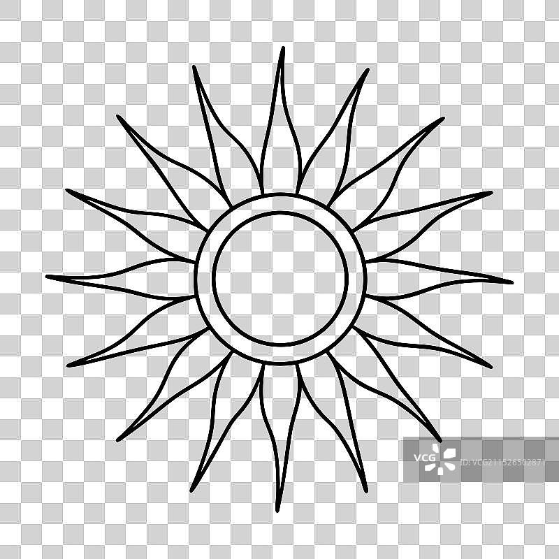 太阳图标图片素材