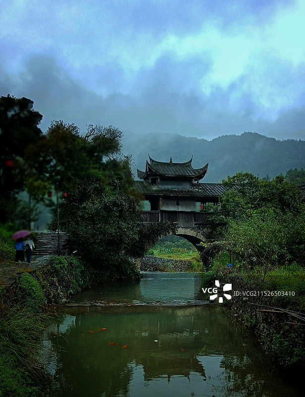 天青色等烟雨图片素材