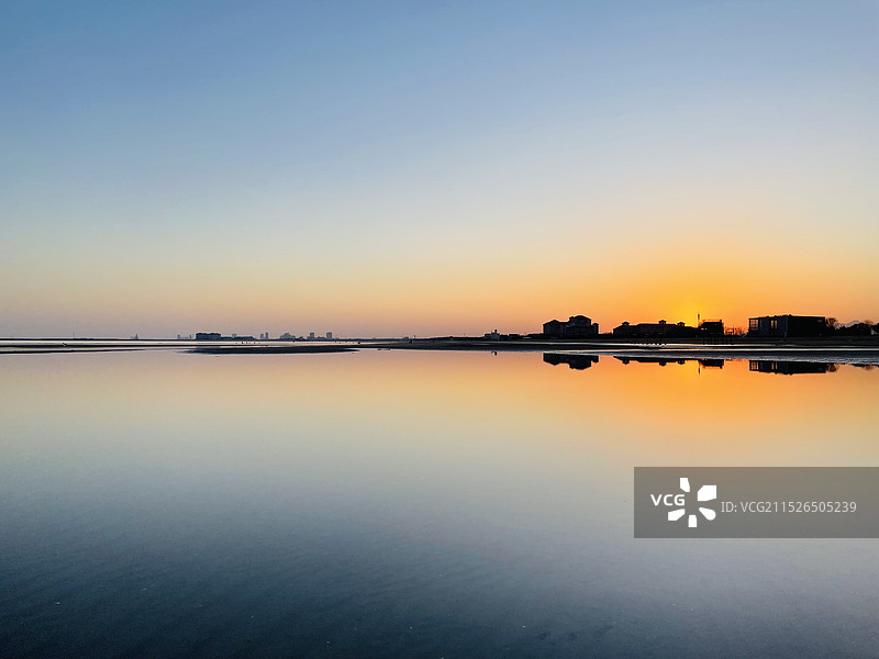 秦皇岛市抚宁区 蔚蓝海岸 海鸥 日出 雪景图片素材