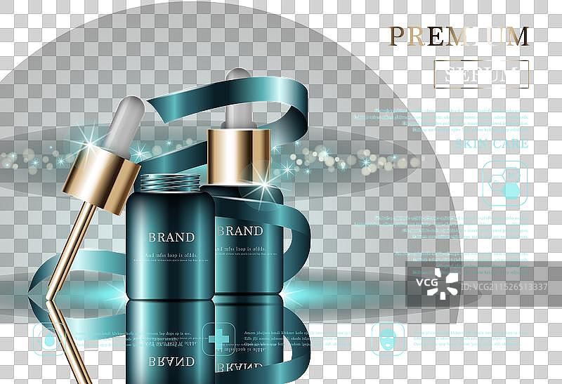 年度促销补水面部精华液图片素材